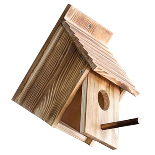 VILLFUL Hängendes Vogelhaus aus Holz für Garten Schlafnest für Langlebig für Vogelhaltung Kreative Vogelbehausung für Drinnen VILLFUL Hängendes Vogelhaus aus Holz für Garten Schlafnest für Langlebig für Vogelhaltung Kreative Vogelbehausung für Drinnen von VILLFUL