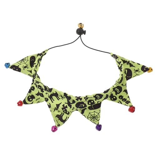VILLFUL Katzenhalsband Halloween Für Kätzchen Halsband Verstellbar Leichtes Polyester Dekoratives Haustierzubehör Fotoshootings Alltag Stilvolles Design Hautfreundlich Tragbar von VILLFUL