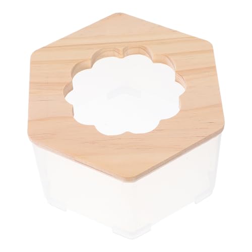 VILLFUL Hamster Badezimmer Toilette Hamstersandbadbadewanne Rennmaus-Badeschale Rennmaus-Badewanne Toilettenbehälter für Hamster Hamsterspielzeug und Zubehör Hamsterbadpool hölzern Khaki VILLFUL Hamster Badezimmer Toilette Hamstersandbadbadewanne Rennmaus-Badeschale Rennmaus-Badewanne Toilettenbehälter für Hamster Hamsterspielzeug und Zubehör Hamsterbadpool hölzern Khaki von VILLFUL