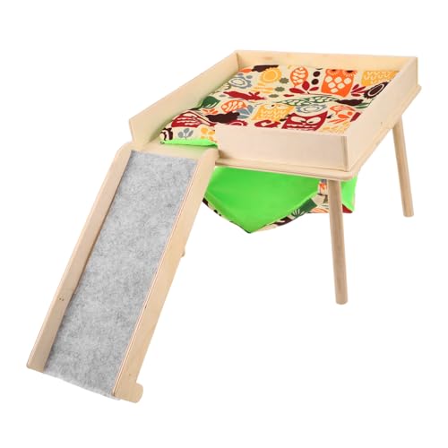 VILLFUL Hamster-hängematten-Set Aus Holz Zum Aufhängen Versteck Für Kleine Tiere Zum Schlafen Mit Leiter von VILLFUL