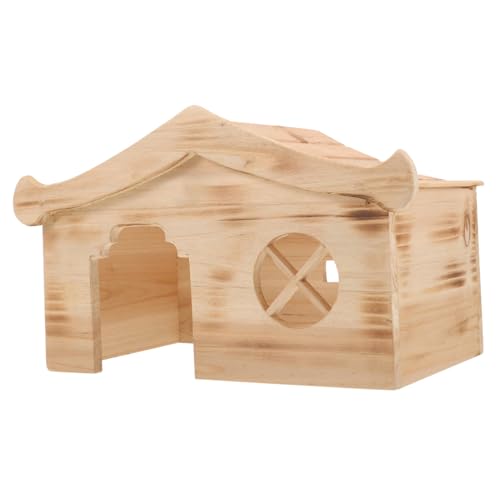VILLFUL Hamster Holzhaus Mini Versteck aus Glattem Strapazierfähigem Holz Kleines Haustierhaus für Hamster und Kleintiere Geeignet für Hamsterkäfige Bietet Ruhigen Rückzugsort und VILLFUL Hamster Holzhaus Mini Versteck aus Glattem Strapazierfähigem Holz Kleines Haustierhaus für Hamster und Kleintiere Geeignet für Hamsterkäfige Bietet Ruhigen Rückzugsort und von VILLFUL