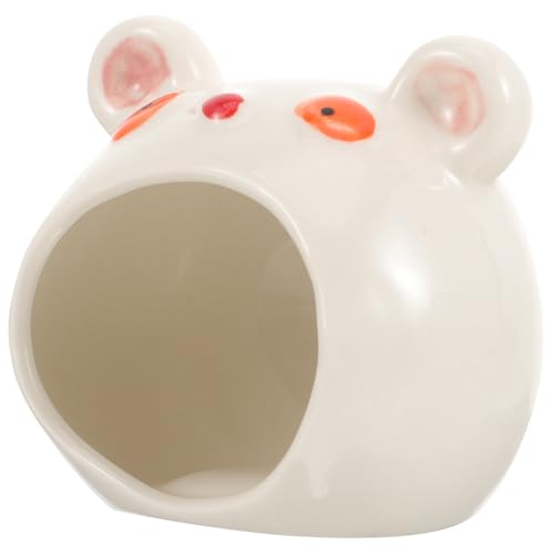 VILLFUL Hamster Keramik Nest Keramik Hamster Versteck Hamsterkäfig Hamster Schlafbett Hamsterhaus Sommer Hamster Versteck Hamster Home Igel Versteck Dekoratives Hamster Nest Haustier von VILLFUL