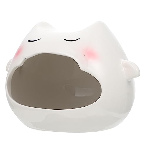 VILLFUL Keramik-Hamsterversteck Haustiernest Terrakottahütte für Hamster Chinchilla Schlafhaus Kühldesign zufälliger Stil von VILLFUL