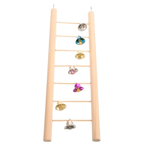 VILLFUL Hamster Kletterleiter aus Naturholz mit Robuste Vogel und Nagerleiter zum Klettern und Sicherer Langlebiger Käfigspielzeug für Wellensittiche Papageien und Hamster VILLFUL Hamster Kletterleiter aus Naturholz mit Robuste Vogel und Nagerleiter zum Klettern und Sicherer Langlebiger Käfigspielzeug für Wellensittiche Papageien und Hamster von VILLFUL