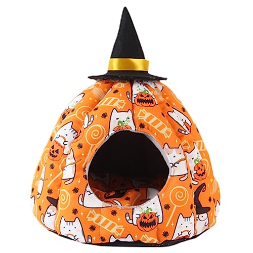 VILLFUL Hamsterschlafhaus Kleines Haustiernest Chinchilla-kürbis-Nest Hamsternest in Kürbisform Hamster-Halloween-versteck Rattenhamsterhausbett Hamsterspielzeug Lieferungen Igel Baumwolle von VILLFUL