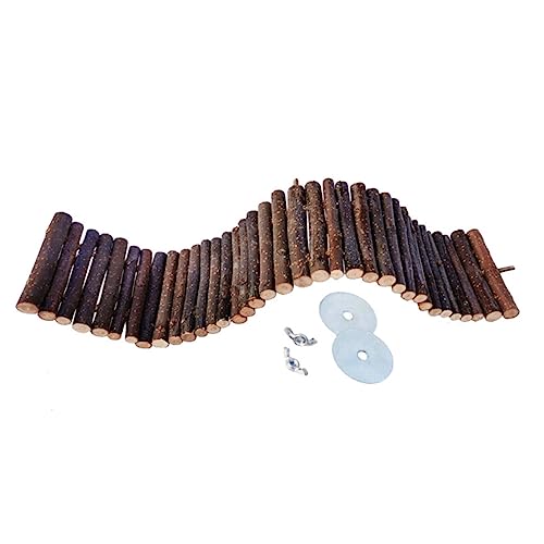 VILLFUL Kleintier Hängebrücke Aus Holz Kletterleiter Für Hamster Meerschweinchen Und Andere Kleine Haustiere Als Spielzeug Und Ruheplatz Einfach Zu Reinigen Langlebig Und Sicher Für VILLFUL Kleintier Hängebrücke Aus Holz Kletterleiter Für Hamster Meerschweinchen Und Andere Kleine Haustiere Als Spielzeug Und Ruheplatz Einfach Zu Reinigen Langlebig Und Sicher Für von VILLFUL