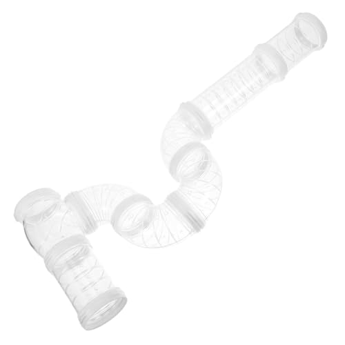 VILLFUL Hamster Tunnel Set Transparent Geräuscharm Flexibel Leicht DIY Röhren für Hamster Mäuse Ratten Externer Spieltunnel Einfach zu Reinigen für Kleintierkäfige VILLFUL Hamster Tunnel Set Transparent Geräuscharm Flexibel Leicht DIY Röhren für Hamster Mäuse Ratten Externer Spieltunnel Einfach zu Reinigen für Kleintierkäfige von VILLFUL