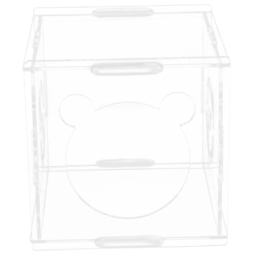 VILLFUL Hamster Versteck Haus Transparent Kleintier Hütte Atmungsaktiv Kleines Nagetier Schlafplatz Für Hamster Meerschweinchen Kaninchen Multipurpose Hideout VILLFUL Hamster Versteck Haus Transparent Kleintier Hütte Atmungsaktiv Kleines Nagetier Schlafplatz Für Hamster Meerschweinchen Kaninchen Multipurpose Hideout von VILLFUL