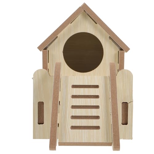 VILLFUL Hamster Versteck Holzhaus mit Kletterplattform Robustes Kleintier Nest für Hamster und Chinchilla Natürlicher Rückzugsort und Spielplatz Atmungsaktiv Geeignet für Innenkäfige VILLFUL Hamster Versteck Holzhaus mit Kletterplattform Robustes Kleintier Nest für Hamster und Chinchilla Natürlicher Rückzugsort und Spielplatz Atmungsaktiv Geeignet für Innenkäfige von VILLFUL