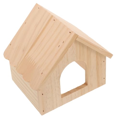 VILLFUL Nagerhaus Meerschweinchen Hamsterhaus Aus Holz Schlafversteck Für Meerschweinchen Und Rennmäuse Ideal Als Versteck Im Käfig Natürlicher Rückzugsort Für Kleintiere Und Langlebig x x von VILLFUL