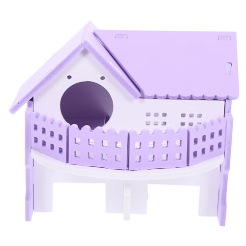 VILLFUL Hamsterhaus Doppelstock Versteck mit Viel für Hamster und Kleintiere Langlebige Nager Villa in Weiß als Rückzugsort und Spielhaus im Käfig VILLFUL Hamsterhaus Doppelstock Versteck mit Viel für Hamster und Kleintiere Langlebige Nager Villa in Weiß als Rückzugsort und Spielhaus im Käfig von VILLFUL