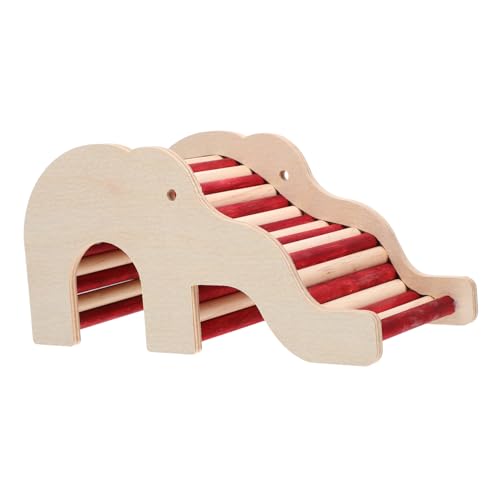 VILLFUL Hamsterversteck Aus Holz Kleine Hütte Für Hamster Und Chinchillas Schlafhaus Mit Treppe Sicher Und Geruchsneutral von VILLFUL