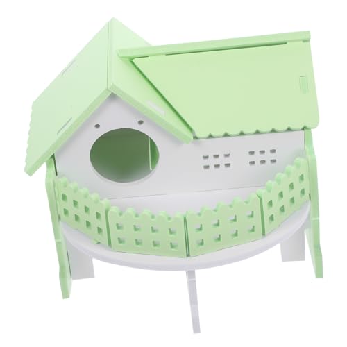 VILLFUL Hamsterhaus aus Natürlichem Holz Beißfestes und Schlafhaus Mehrkammeriges Versteck für Hamster Chinchilla und Kleine Nager Grün Weiß als Rückzugsort und Spielhaus VILLFUL Hamsterhaus aus Natürlichem Holz Beißfestes und Schlafhaus Mehrkammeriges Versteck für Hamster Chinchilla und Kleine Nager Grün Weiß als Rückzugsort und Spielhaus von VILLFUL