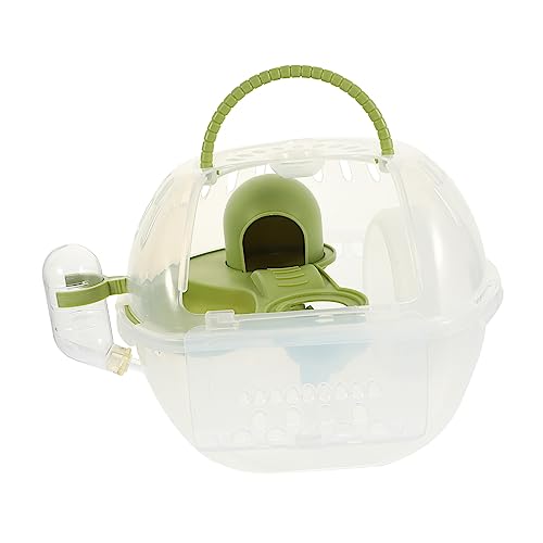 VILLFUL Tragekäfig Für Kleine Haustiere Transparentes Design Mit Griff Belüftungsöffnung Leicht Und Portabel Für Reisen Und Ausflüge von VILLFUL