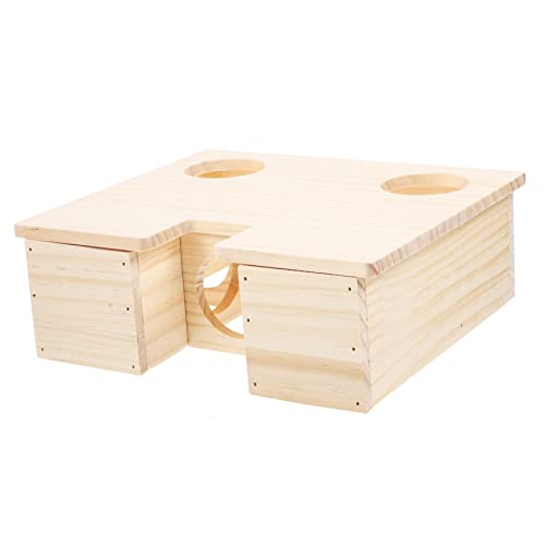 VILLFUL Hamsterkäfig Holzhaus Kleines Haustierspielzeug Meerschweinchenhaus Mäusehütte Spielzeug Hamsterhütte Meerschweinchen Lebensraum Holz Hamsterversteck Meerschweinchenspielzeug VILLFUL Hamsterkäfig Holzhaus Kleines Haustierspielzeug Meerschweinchenhaus Mäusehütte Spielzeug Hamsterhütte Meerschweinchen Lebensraum Holz Hamsterversteck Meerschweinchenspielzeug von VILLFUL
