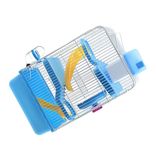 VILLFUL Hamsterkäfig Aus Robustem Kunststoff Haustierhaus Mit Laufrad Rutschendesign Für Chinchilla Und Langlebig Wasserkanne von VILLFUL