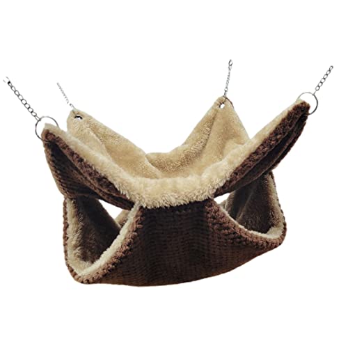 VILLFUL Hamsternest Hängematte, Hamster Hängematte, Schlafbett Für Kleintiere, Warmes Hamsterbett, Haustierkäfig, Hängebett, Eichhörnchen Hängematte, Hamster Schlafhängematte, von VILLFUL