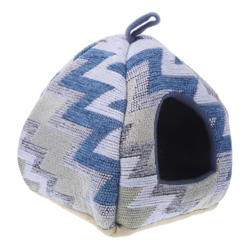 VILLFUL Hamsternest-Hängematte Hamsterhütte Hamsterbett Hängematten Chinchilla-Accessoire Warmes Hamsterversteck warm halten -Bett Haustierbett Haustierkäfig Zubehör Baumwolle von VILLFUL