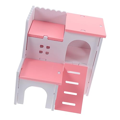 VILLFUL Hamster Haus Mit Nest Plattform Kleintier Spielzeug Versteck Für Hamster Meerschweinchen Und Zwerghamster Fördert Bewegung Und Entspannung Geeignet Für Kleine Haustiere von VILLFUL