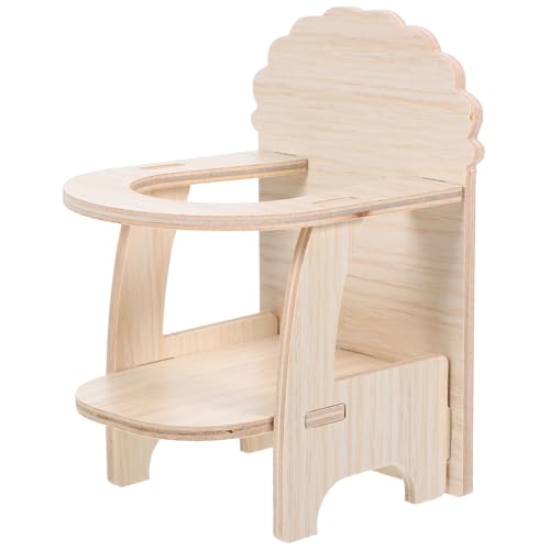 VILLFUL Meerschweinchen-hamsterstuhl Esszimmersitz Handgefertigt Aus Holz Kleintierspielzeug Mit Tablett Für Den Käfig VILLFUL Meerschweinchen-hamsterstuhl Esszimmersitz Handgefertigt Aus Holz Kleintierspielzeug Mit Tablett Für Den Käfig von VILLFUL