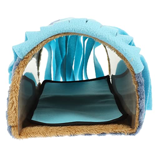VILLFUL Hamstertunnelnest, Ruhetunnel Für Kleine Haustiere, Kleintierhaus, Chinchilla Zubehör, Meerschweinchentunnel, Hamsterkäfig Bettwäsche, Schlafnest Für Kleine Haustiere, Quastenhaus von VILLFUL