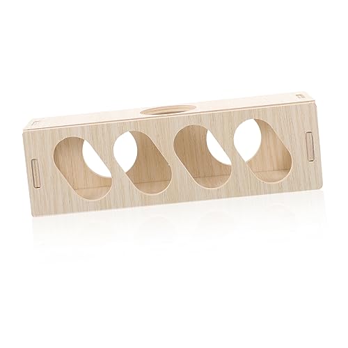 VILLFUL Hamsterversteck aus Holz Stabiler Tunnel für Kleintiere für Hamster Mäuse und Zwerghamster Langlebiges für Käfigzubehör und Rückzugsorte von VILLFUL