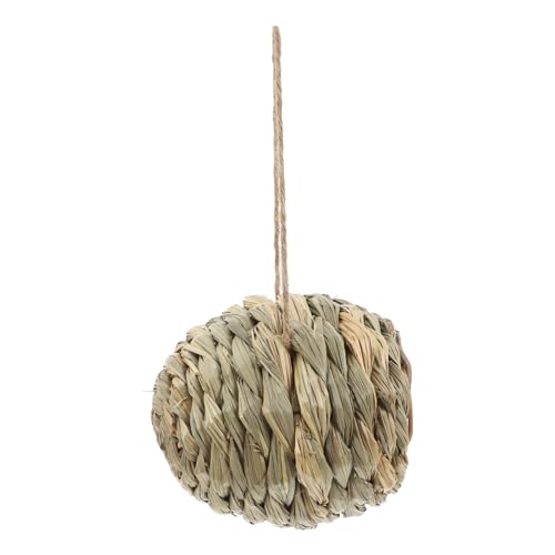VILLFUL Handgewebtes Gras Haus für Kleine Tiere Umweltfreundliches Versteck für Hamster Meerschweinchen und Andere Nager Sicheres und Gemütliches Zuhause aus Natürlichem Material von VILLFUL