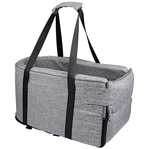VILLFUL Auto Haustierbett Hundesitz Fürs Auto Mit Griffen Transportbox Für Kleine Und Große Ideal Für Die Mittelkonsole Reiseaccessoire von VILLFUL
