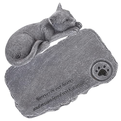VILLFUL Grabstein Für Haustierkatze Gartendeko Aus Kunstharz Gedenkstein Für Garten Katzenfigur Für Abschiedsgeschenk Haustier-gedenkstätte VILLFUL Grabstein Für Haustierkatze Gartendeko Aus Kunstharz Gedenkstein Für Garten Katzenfigur Für Abschiedsgeschenk Haustier-gedenkstätte von VILLFUL