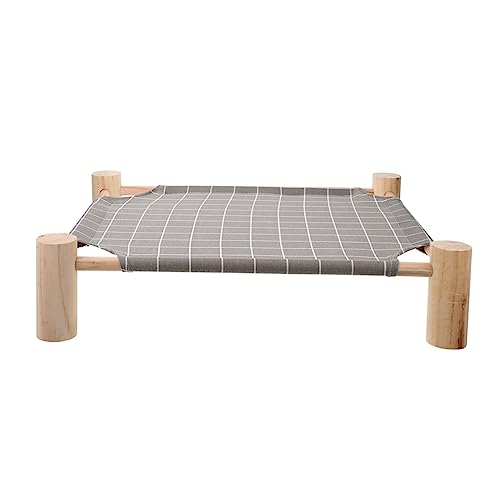 VILLFUL Haustier Hängemattenbett, Haustierkäfigbett, Holzgestell, Haustierbett, Erhöhtes Hundebett, Tragbares Haustierbett, Waschbares Kätzchenbett, Hundeschlafbett, Erhöhtes Bett Für VILLFUL Haustier Hängemattenbett, Haustierkäfigbett, Holzgestell, Haustierbett, Erhöhtes Hundebett, Tragbares Haustierbett, Waschbares Kätzchenbett, Hundeschlafbett, Erhöhtes Bett Für von VILLFUL