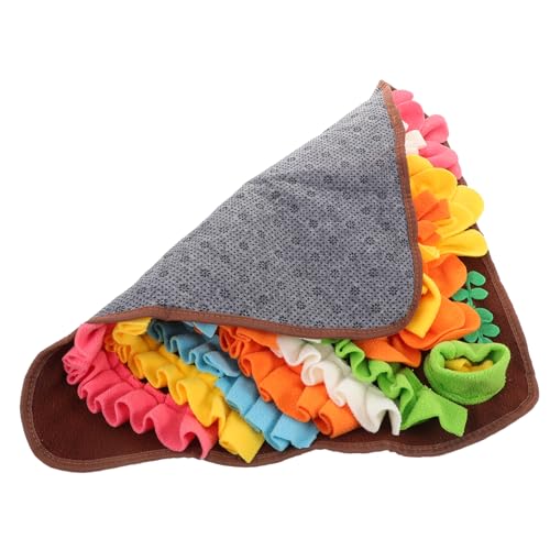 VILLFUL Haustier Schnüffelmatte für Katzen Interaktive Fütterungsspielmatte aus Strapazierfähigem Fleece rutschfest Fördert Langsames Fressen und Olfaktorisches Training von VILLFUL