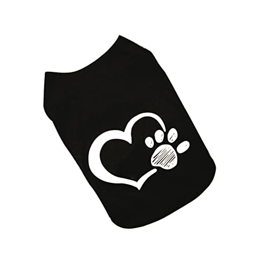 VILLFUL Hundeweste Sommer Mit Herz-fußabdruck-Muster Haustierkleidung Für Kleine Hunde Partykleidung Und Frühling Bekleidung VILLFUL Hundeweste Sommer Mit Herz-fußabdruck-Muster Haustierkleidung Für Kleine Hunde Partykleidung Und Frühling Bekleidung von VILLFUL