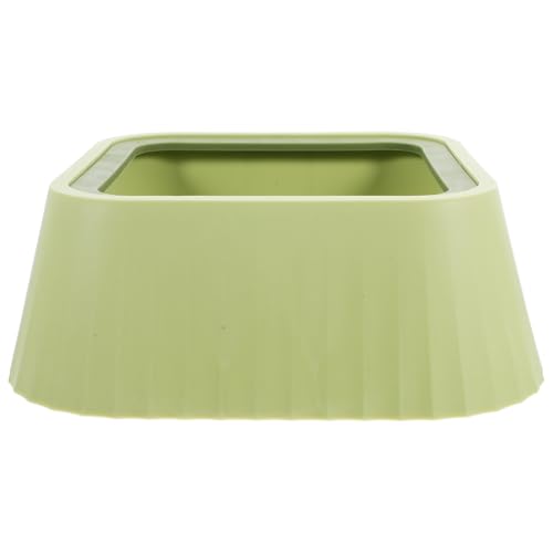 VILLFUL Haustier Wassernapf mit Auslauf Design Pet Wassertrinkschale für Katzen und Kleine Hunde Spritzsicher und rutschfest für Umgebung Grün von VILLFUL