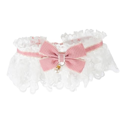 VILLFUL Haustierhalsband Dekoratives Katzen-/hundehalsband Welpen-/kätzchen-spitzenhalsband Vielseitiges Haustierzubehör Für Anlässe von VILLFUL