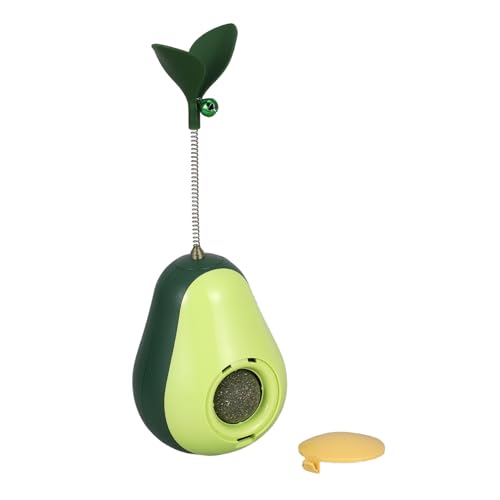 VILLFUL Wackel-Snack-futterspender Für Katzen Interaktives Avocado-Form-Spielzeug Mit Federstab Puzzle-Snack-Spender Für Katzen Mit Teaser-stab VILLFUL Wackel-Snack-futterspender Für Katzen Interaktives Avocado-Form-Spielzeug Mit Federstab Puzzle-Snack-Spender Für Katzen Mit Teaser-stab von VILLFUL
