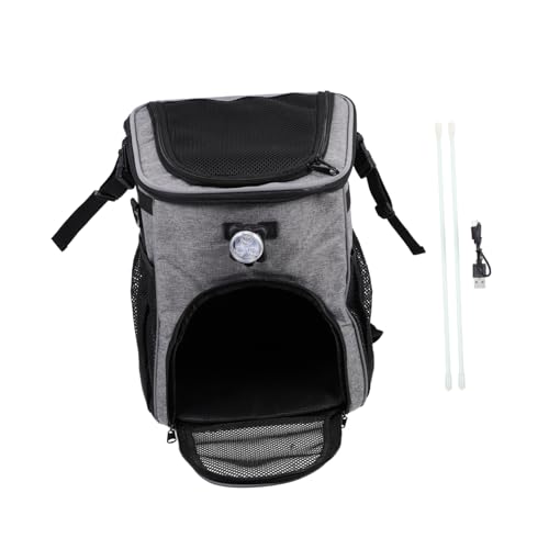 VILLFUL Zusammenklappbare Haustiertasche Leicht Zu Tragen Hundetragetasche für Das Fahrrad Polyester-haustierhalter von VILLFUL