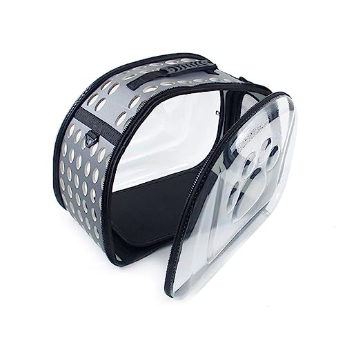 VILLFUL Transportbox Für Haustiere Für Katzen Und Hunde Atmungsaktive Reisetasche 42 X 28 X 32 cm Groß Bequem Sicher Leicht Zu Tragen Für Den Außenbereich von VILLFUL