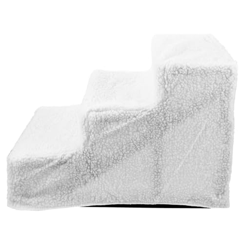 VILLFUL Haustiertreppe für Kleine Hunde Stabile Pet Stair Hundeleiter aus Langlebigem Material für Sofa Bett und Auto Einfache Platzsparend Weiß Kreatives Design für Welpen und Kleine VILLFUL Haustiertreppe für Kleine Hunde Stabile Pet Stair Hundeleiter aus Langlebigem Material für Sofa Bett und Auto Einfache Platzsparend Weiß Kreatives Design für Welpen und Kleine von VILLFUL