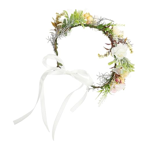 VILLFUL Hochwertiges Hundehalsband Blumenkranz Leichtes Blumenhalsband mit Schleife Verstellbar Dekorativ für Hund Hochzeit Foto Requisiten Haustier Dekoration Geeignet von VILLFUL