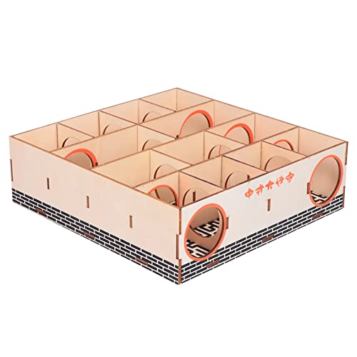 VILLFUL Holz Labyrinth Tunnel für Kleine Haustiere Hamster und Mäusespielzeug Aktivität und Spaß für Stressabbau und Mentale Gesundheit VILLFUL Holz Labyrinth Tunnel für Kleine Haustiere Hamster und Mäusespielzeug Aktivität und Spaß für Stressabbau und Mentale Gesundheit von VILLFUL