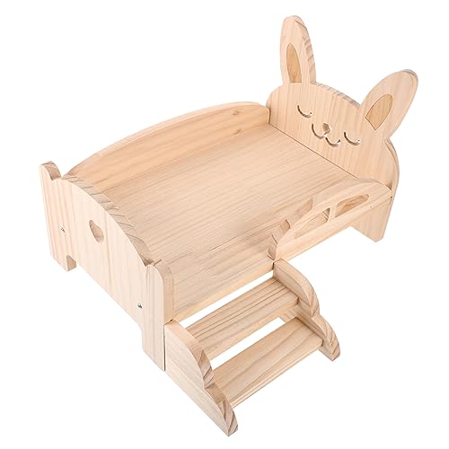 VILLFUL Holz Meerschweinchenbett mit Treppe Plattformbett für Kleintiere Wie Hamster Chinchilla Montieren Robust und Sicher für Haustiere VILLFUL Holz Meerschweinchenbett mit Treppe Plattformbett für Kleintiere Wie Hamster Chinchilla Montieren Robust und Sicher für Haustiere von VILLFUL