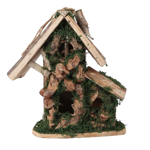VILLFUL Holz Vogelhaus für Kleine Vögel Handgefertigtes Kreatives Vogel Nestkäfig für Garten und Innenraumdekoration für Nistplätze und Futterhäuser von VILLFUL