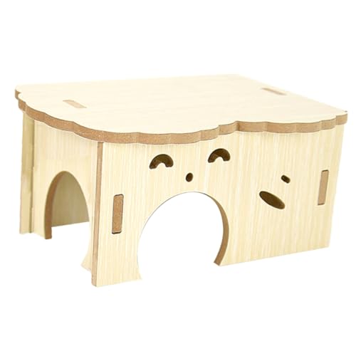 VILLFUL Holzhausnest Für Hamster Meerschweinchen Ratten Spielzeug Und Versteckplatz Mit Beißsicherem Design Natürliche Holzhaus Für Kleine Haustiere VILLFUL Holzhausnest Für Hamster Meerschweinchen Ratten Spielzeug Und Versteckplatz Mit Beißsicherem Design Natürliche Holzhaus Für Kleine Haustiere von VILLFUL