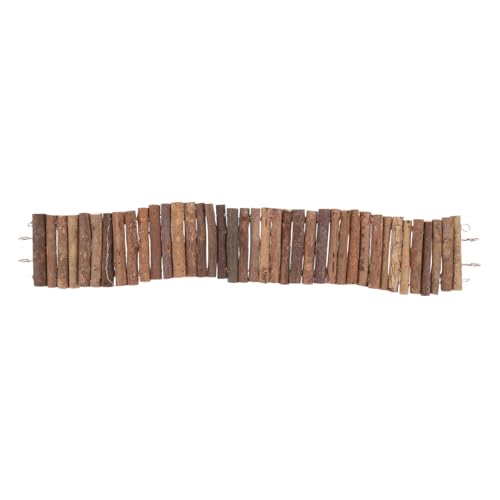 VILLFUL Holzleiter für Kleine Haustiere Biegsame Hängebrücke als Kletterspielzeug und Versteck für Hamster Rennmäuse und Andere Kleintiere Nachhaltiges Holz Leicht zu Reinigen Flexibel von VILLFUL