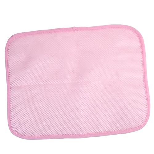 VILLFUL Hund Coole Matte Grastunnel Kühlung für Haustiere kühlmatten für Haustiere Haustierkühlmatte Hundebett Sommermatte Haustier Hund Eismatte Zwinger Eispad Schritte Cooles Pad Rosa von VILLFUL