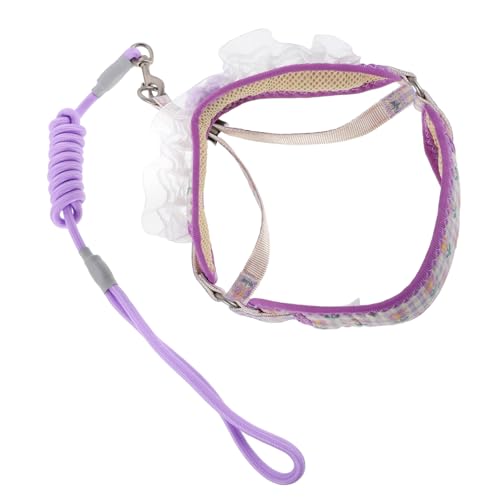 VILLFUL Hundegeschirr und Leine Set Verstellbares Brustgeschirr für Kleine und Katzen Sicherer für Outdoor Aktivitäten Spazierengehen von VILLFUL