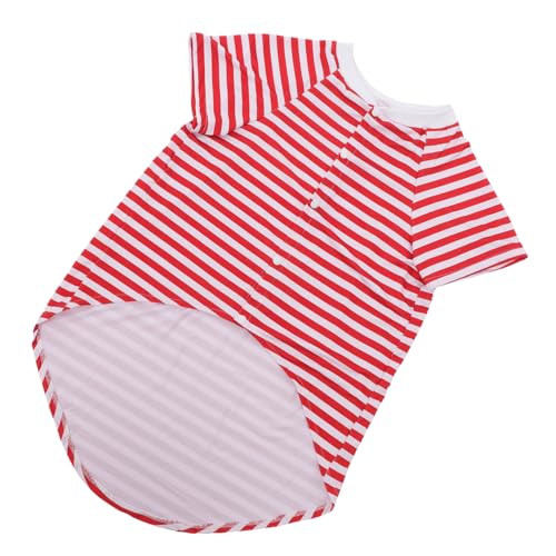 VILLFUL Hunde-t-Shirt Gestreifte Weste Hundekleidung Aus Baumwolle Für Mittelgroße Bis Große Hunde VILLFUL Hunde-t-Shirt Gestreifte Weste Hundekleidung Aus Baumwolle Für Mittelgroße Bis Große Hunde von VILLFUL