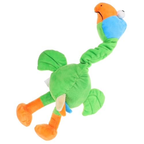 VILLFUL Hundespielzeug für Kleine Hunde Plüschiges Quietschendes Kauspielzeug mit Cartoon Design Interaktiv und Sicher für Haustiere gegen Langeweile Grün von VILLFUL