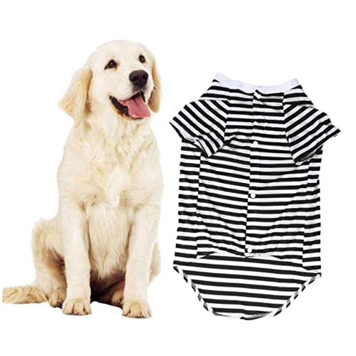 VILLFUL Hundet-Shirt Hundekleidung Frühlings- und Sommerkleidung Golden Retriever-Kleidung Hemdkleidung hundepullover hundepulli Hemden laufweste Hundeweste aus Baumwolle Halloween Perücke von VILLFUL