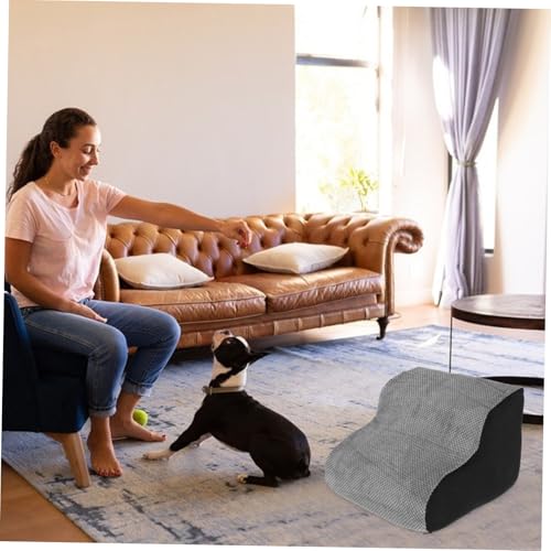VILLFUL Hundetreppe für Kleine und Große Hunde rutschfest Extra Haustiertreppe aus Weichem Pflegeleichtem Schaumstoff Stabiler Hundesteig für Sofa und Bett für Ältere Hunde VILLFUL Hundetreppe für Kleine und Große Hunde rutschfest Extra Haustiertreppe aus Weichem Pflegeleichtem Schaumstoff Stabiler Hundesteig für Sofa und Bett für Ältere Hunde von VILLFUL